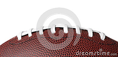 Leather American football ball on white background Stock Photo