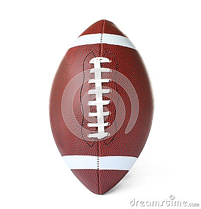 Leather American football ball Stock Photo
