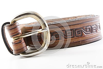 Leather belt Stock Photo