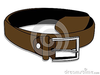 Leather belt Stock Photo