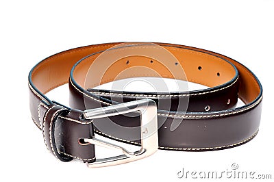 Leather belt Stock Photo