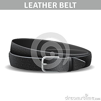 Leather Belt Illustration Vector Illustration