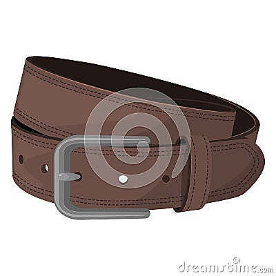 Leather belt vector illustration Vector Illustration