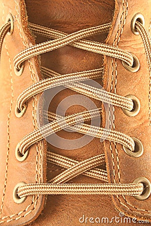 Leather boot Stock Photo