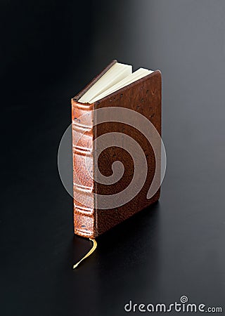 Leather Bound Book Stock Photo