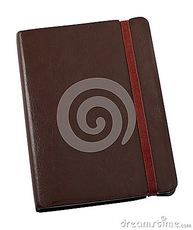 Leather bound journal Stock Photo