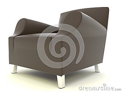 Leather chair Stock Photo