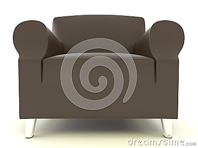 Leather chair Stock Photo