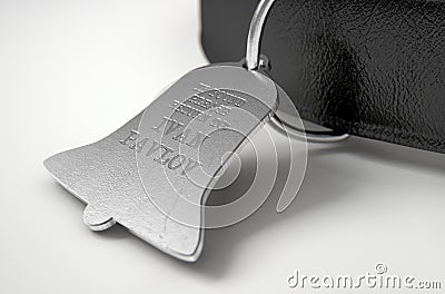 Leather Collar With Tag Stock Photo