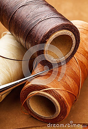 Leather craft tool Stock Photo