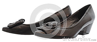 Leather fancy shoe Stock Photo