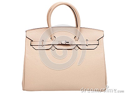 Leather female handbag. Stock Photo