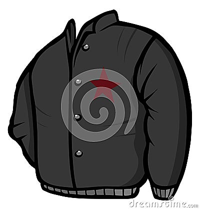 Leather jacket Vector Illustration