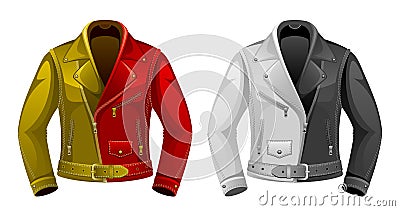 Leather jacket Vector Illustration