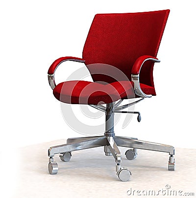 Leather office easy chair Stock Photo