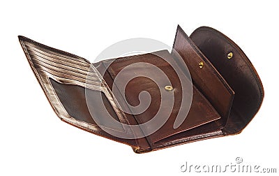 Leather purse Stock Photo