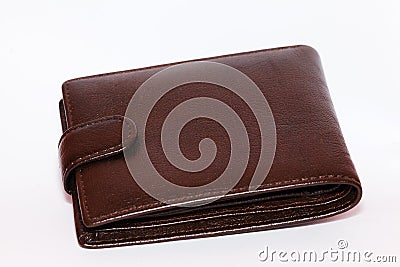 Leather purse Stock Photo