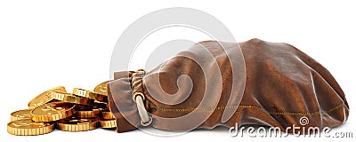 Leather sack Cartoon Illustration