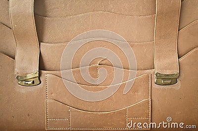 Leather satchel Stock Photo