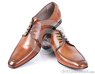 Leather shoes Stock Photo