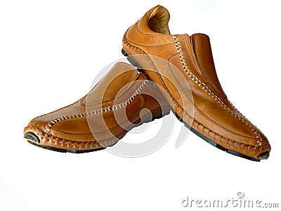 Leather shoes Stock Photo