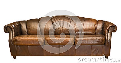 Leather sofa Stock Photo