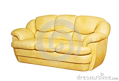 Leather sofa Stock Photo