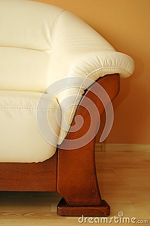 Leather sofa Stock Photo