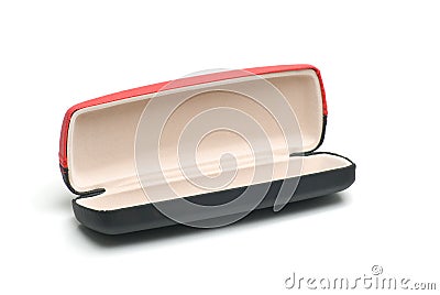 Leather spectacle-case. Stock Photo