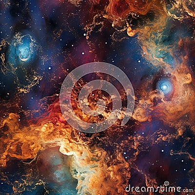 Leather Texture Infused with Cosmic Elements Stock Photo