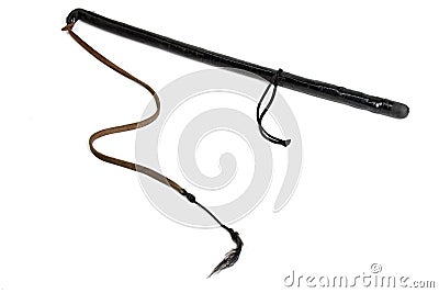 Leather whip Stock Photo