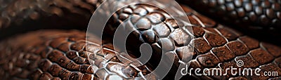 Leatherbound gift, snake pattern, soft morning light, close view, luxurious texture , hyper realistic Stock Photo