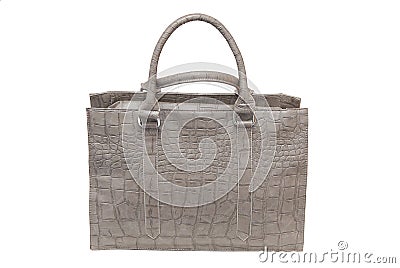 Leatherette handbag Stock Photo