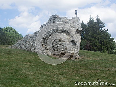 Leatherlips Stone Face Editorial Stock Photo