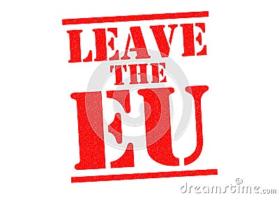 LEAVE THE EU Stock Photo