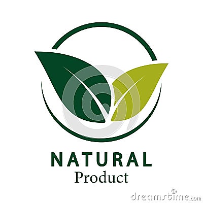 Leave natural design.logo natural product Vector Illustration