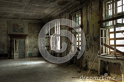 Leaved russian barracks Stock Photo