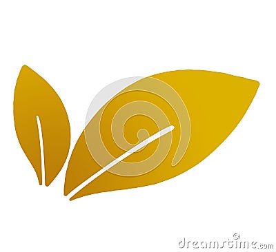 Leaves, leaf, plant, logo, ecology, eco, bio, people, wellness, green, nature symbol icon, design, autumn, orange Stock Photo