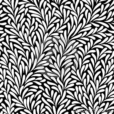 Leaves seamless pattern Vector Illustration