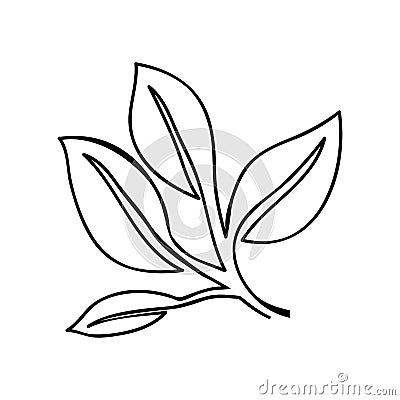 Leaves or sprout icon image Vector Illustration