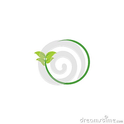 Leaves sprout logo Vector Illustration