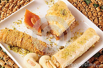 Lebanese sweets. Stock Photo