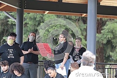 June 14, 2019: Unity March, Lebanon, Oregon Editorial Stock Photo