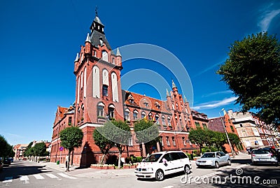 Lebork, Poland State of Public and Social offices Editorial Stock Photo