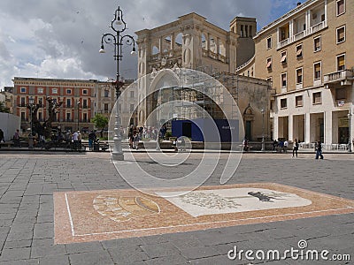 Lecce â€“ city emblem Editorial Stock Photo