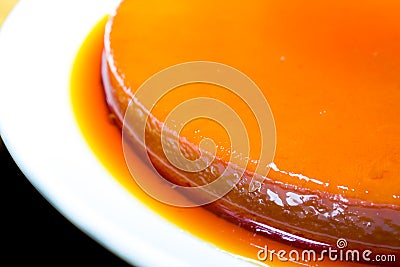 Leche flan Stock Photo