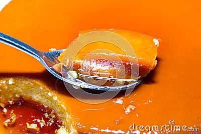 Leche flan Stock Photo