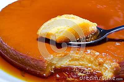 Leche flan Stock Photo