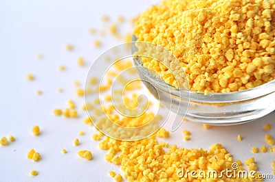 Lecithin granules - dietary supplement Stock Photo