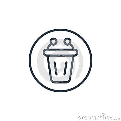 lectern icon vector from online learning concept. Thin line illustration of lectern editable stroke. lectern linear sign for use Vector Illustration